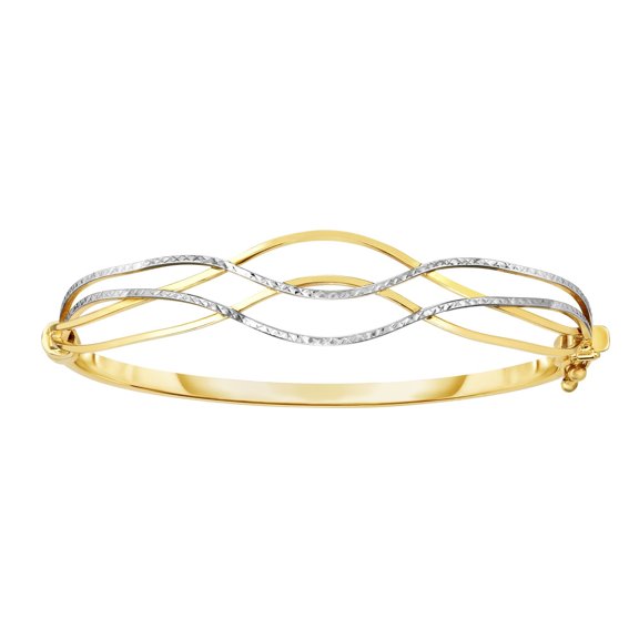 10K Yellow Gold Finish Bracelet 7" by IcedTime
