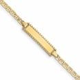 thumbnail image 1 of 10K Yellow Gold Flat Anchor Link Id Bracelet (6 X 4.7) Made In United States 10dcid86-6, 1 of 5