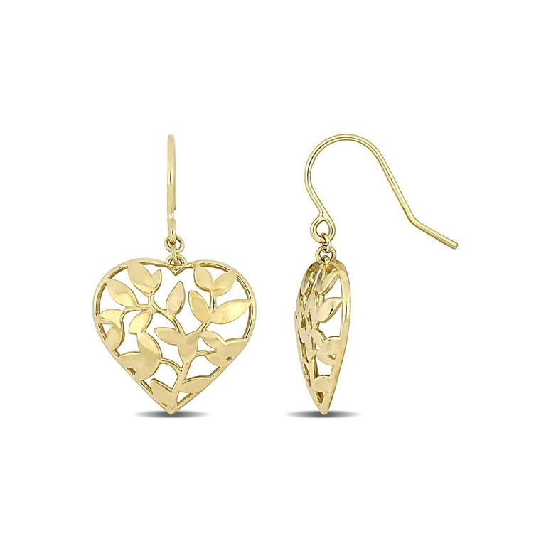 10k Yellow heart sale dangle (New)