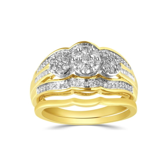 Forever Bride 10K Yellow Gold Diamond Engagement Ring 1/2ct. t.w, 10K Yellow Gold