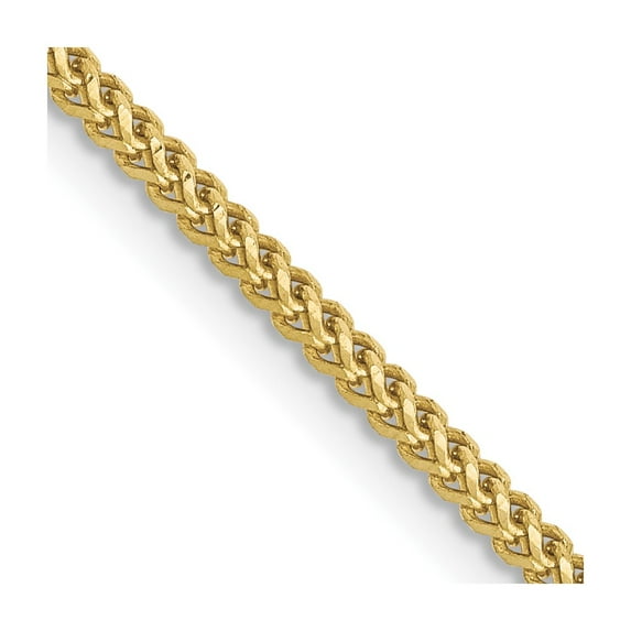 10K Yellow Gold Franco Chain Styles Necklace 1.3 mm 24 inch