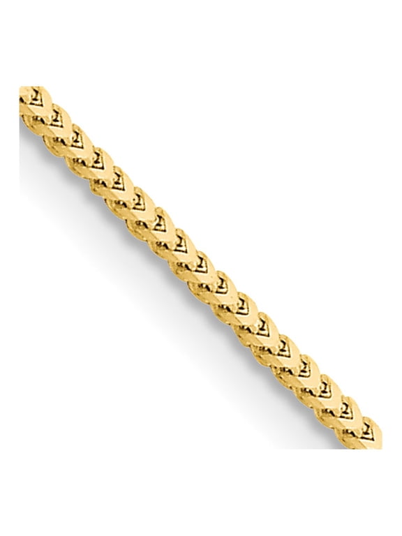 10K Yellow Gold Franco Chain Styles Necklace 1.5 mm 16 inch