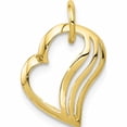 thumbnail image 1 of 10K Yellow Gold Heart Charm (15 X 11) Made In United States 10c382, 1 of 5