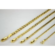 JB JEWELRY HOUSE INC 10K Yellow Gold Hollow Cuban Chain Necklace Bracelet
