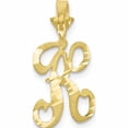 thumbnail image 1 of 10K Yellow Gold Initial K Pendant Made In United States 10c767k, 1 of 6