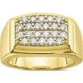 thumbnail image 1 of 10K Yellow Gold Lab Grown Diamond Si1/Si2, G H I, Men's Ring (Size 10) Made In India rm6793-100-1ylg, 1 of 5