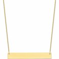 thumbnail image 1 of 10K Yellow Gold Large Polished Blank Bar Necklace (18 X 50) Made In United States 10xna639y, 1 of 5