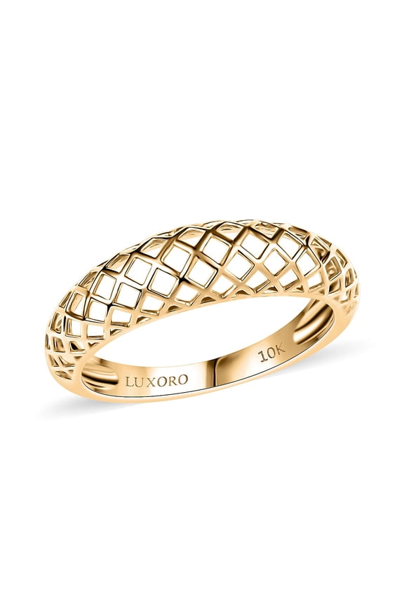 10K Yellow Gold Lattice Architecture Ring Size 7 2 Grams Christmas Gifts