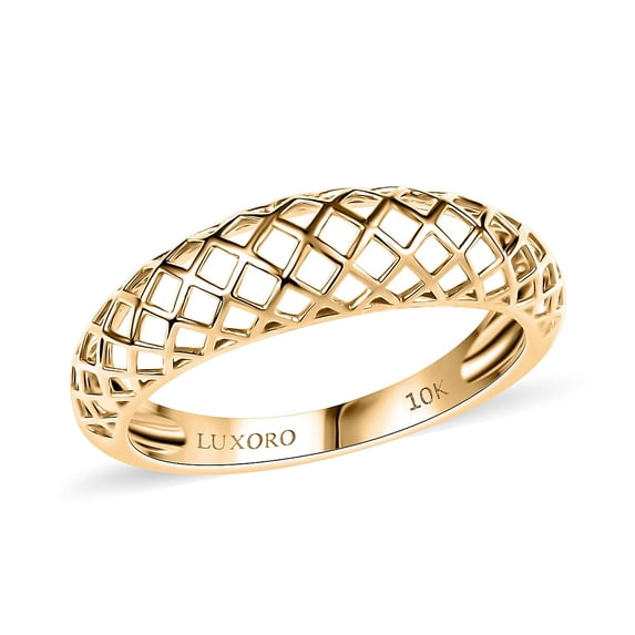 10K Yellow Gold Lattice Architecture Ring Size 9 2 Grams Gifts