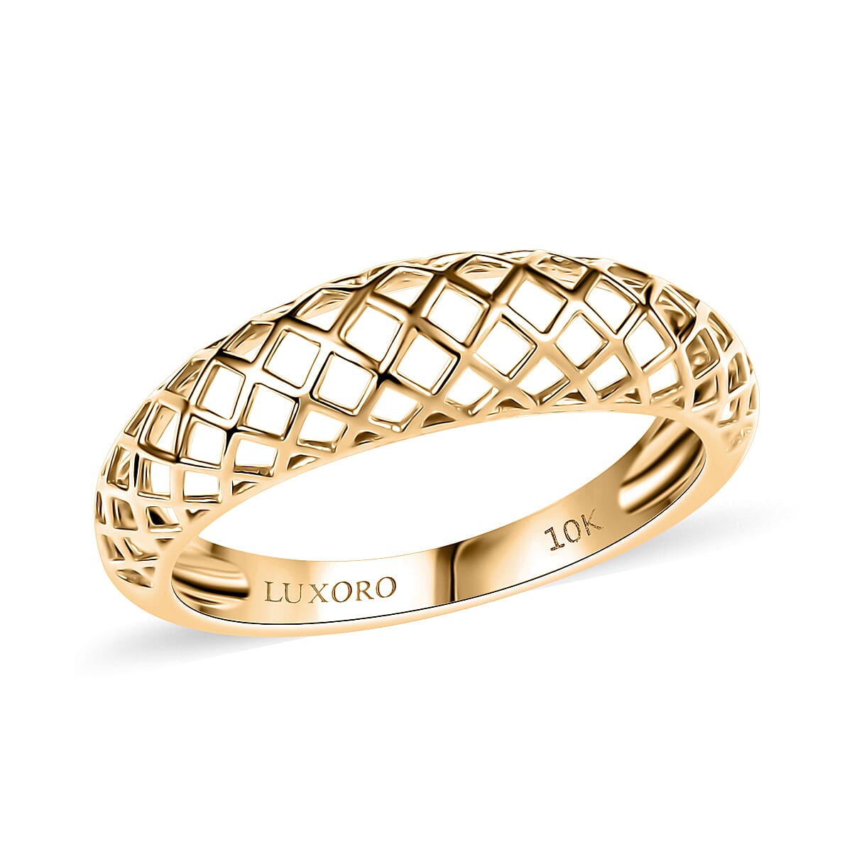 10K Yellow Gold Lattice Architecture Ring Size 9 2 Grams Gifts