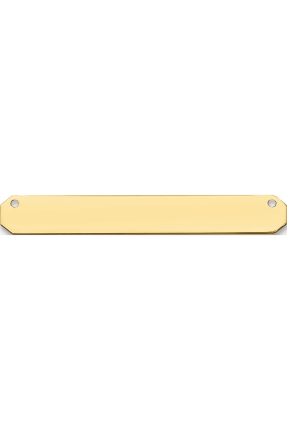 10K Yellow Gold Medium Blank Bar (Width 39) (Length 5) - Jbsp
