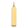 thumbnail image 1 of 10K Yellow Gold Medium Vertical Blank Bar Charm, 1 of 1