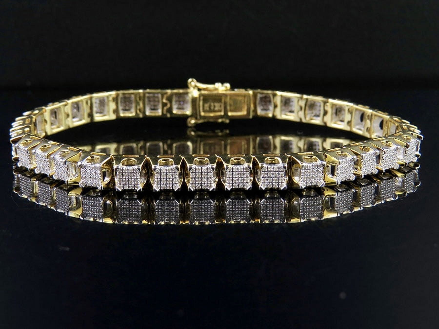 Real Diamonds Round Diamond Bracelet Design, Weight: 14.500 at Rs 75500 in  Surat