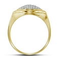 thumbnail image 1 of 10K Yellow Gold Mens Round Diamond Circle Cluster Ring 1/3 Cttw, Mens Size: 7-13, 1 of 3