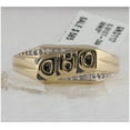 thumbnail image 1 of 10K Yellow Gold Mens Round Diamond Dad Father Ring .01 Cttw, Mens Size: 7-13, 1 of 4