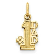 BAGATELA 10K Yellow Gold No.1 DAD Charm