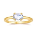thumbnail image 1 of 10K Yellow Gold Oval Moonstone Solitaire Engagement Ring for Women, 1 of 5