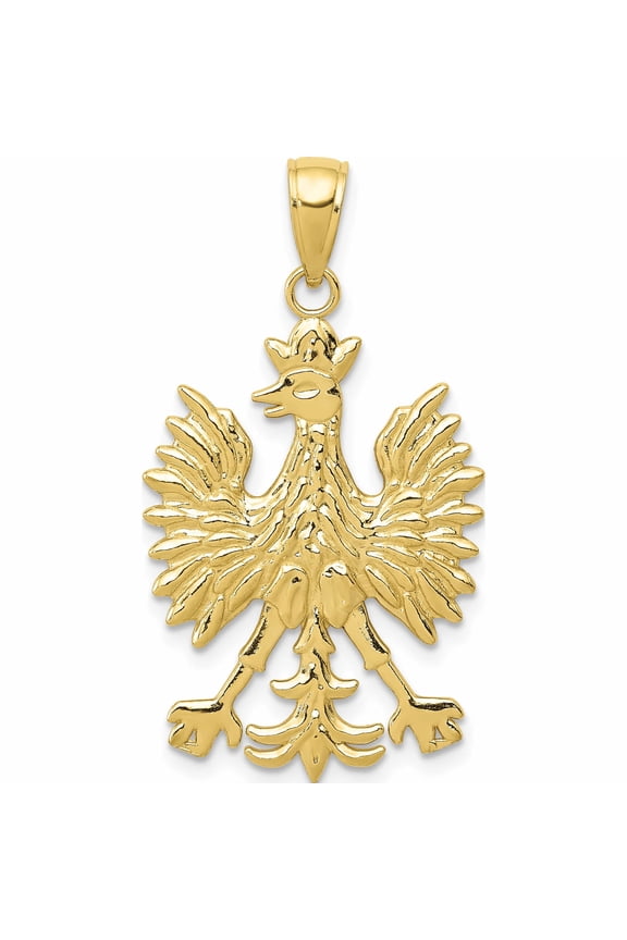 10K Yellow Gold Phoenix Mythological Bird Charm Made In United States 10k4925