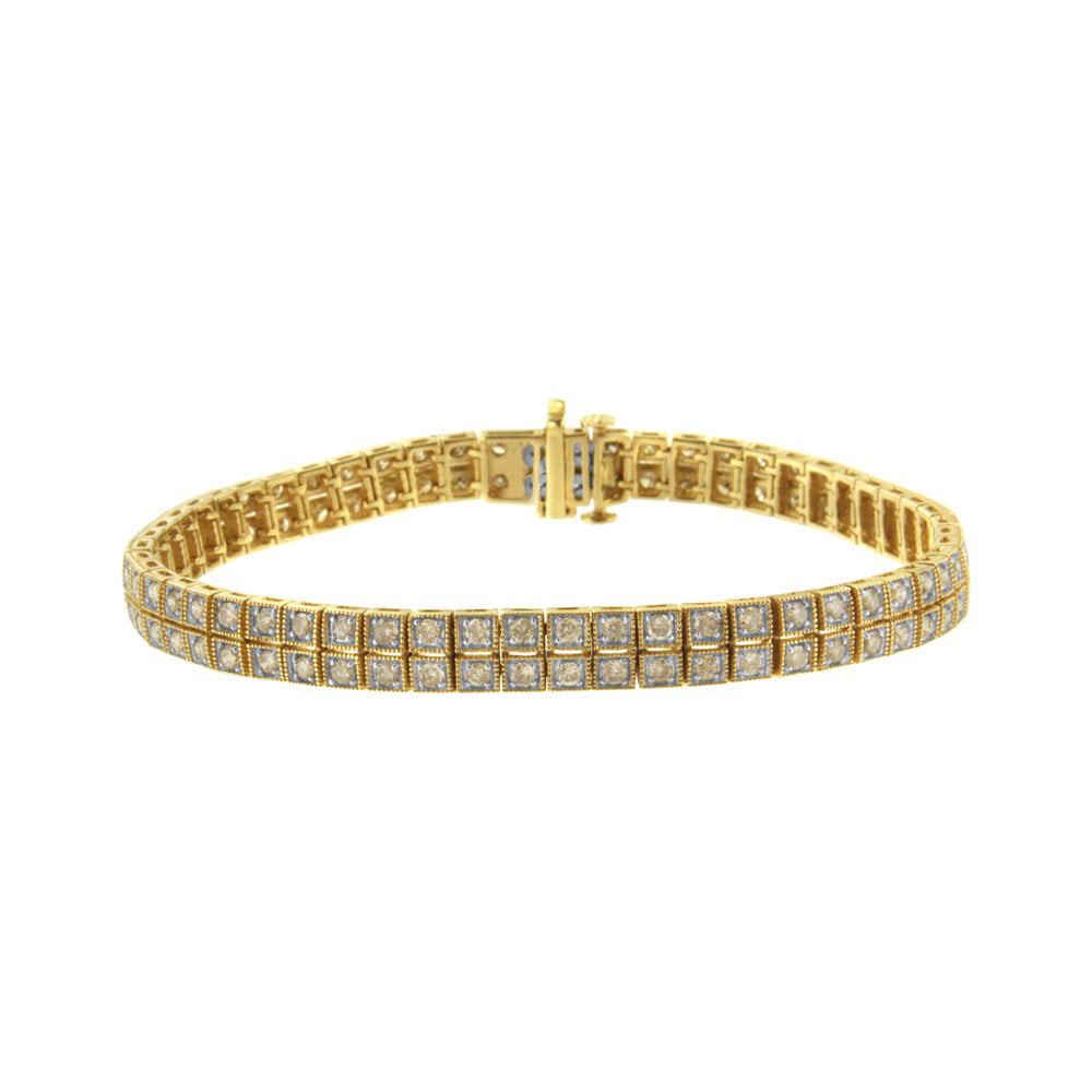 10k White Yellow Gold 1ctw Diamond Xs Link Tennis Bracelet 12gr | eBay