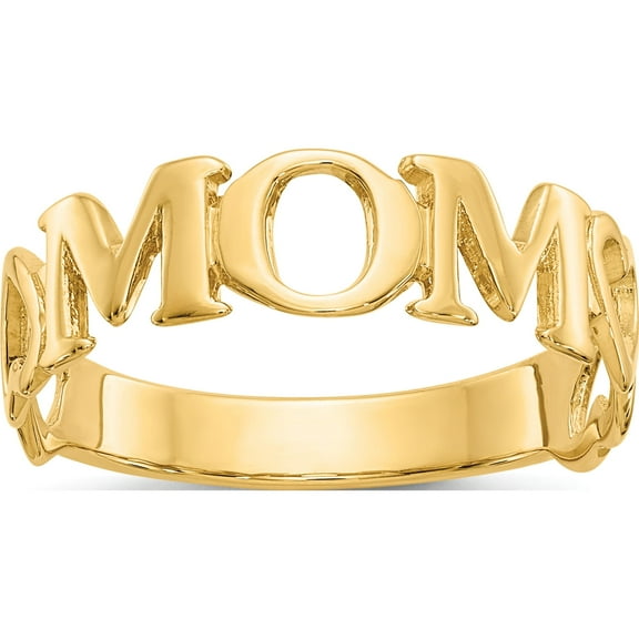 Jewelry by Sweet Pea 10K Yellow Gold Polished MOM Ring