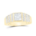thumbnail image 1 of 10K Yellow Gold Princess Diamond Band Ring - 1 CTTW, 1 of 1