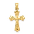 thumbnail image 1 of 10K Yellow Gold Reversible Crucifix & Cross Pendant, 1 of 1