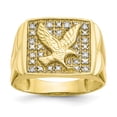thumbnail image 1 of 10K Yellow Gold Ring Band 4 to 15 mm (tapered), Size 6, 1 of 5