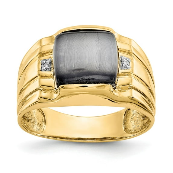 10K Yellow Gold Ring Band 5 to 12 mm (tapered)