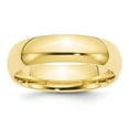 thumbnail image 1 of 10K Yellow Gold Ring Band Wedding Comfort 6mm Standard Fit Size 6, 1 of 3