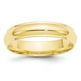thumbnail image 1 of 10K Yellow Gold Ring Band Wedding Ridged Standard Half Round, 1 of 3