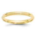 thumbnail image 1 of 10K Yellow Gold Ring Band Wedding Ridged Standard Half Round, 1 of 4