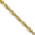 thumbnail image 1 of 10K Yellow Gold Rope Chain Styles Necklace 2.50 mm Extra-Light D/C 24 inch 2.5, 1 of 4
