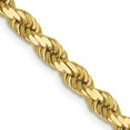 thumbnail image 1 of 10K Yellow Gold Rope Chain Styles Necklace 4 mm Diamond-Cut 22 inch, 1 of 4