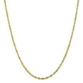 thumbnail image 1 of 10K Yellow Gold Rope chain Diamond-cut 22 in 2.5 mm, 1 of 1