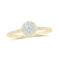 thumbnail image 1 of 10K Yellow Gold Round Diamond Cluster Ring - 0.33 CTTW, 1 of 1