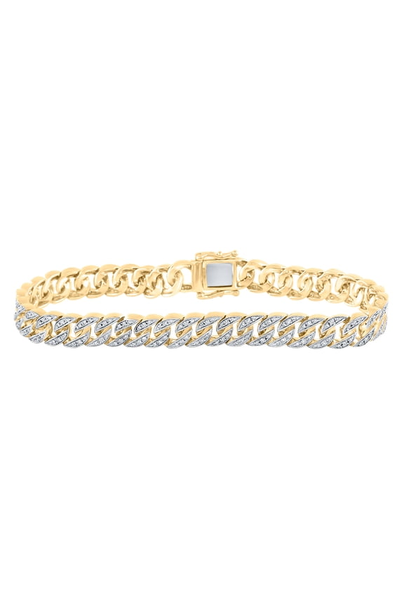 10K Yellow Gold Round Diamond Miami Cuban Link 8.50mm Statement Bracelet 1.75 CT