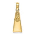 thumbnail image 1 of 10K Yellow Gold Scuba Flipper Charm, 1 of 1
