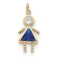 thumbnail image 1 of 10K Yellow Gold September Girl Birthstone Charm, 1 of 5