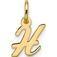 thumbnail image 1 of 10K Yellow Gold Small Script Initial H Charm (Width 7) (Length 16.85) - Jbsp, 1 of 5