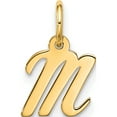 thumbnail image 1 of 10K Yellow Gold Small Script Initial M Charm (Width 8.6) (Length 16.25) - Jbsp, 1 of 5