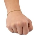 thumbnail image 1 of 10K Yellow Gold Solid Diamond Cut Rope Chain Bracelet (1.5mm, 7.5"), 1 of 3