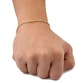 thumbnail image 1 of 10K Yellow Gold Solid Diamond Cut Rope Chain Bracelet (2.5mm, 9"), 1 of 3