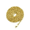 thumbnail image 1 of 10K Yellow Gold Solid Diamond Cut Rope Chain Necklace (3mm, 24"), 1 of 5
