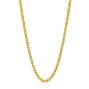 10K Yellow Gold Solid Miami Cuban Curb Link Necklace Chains 1MM - 2.5MM, 16" - 30", Gold Chain for Men & Women, 100% Real 10K Gold, Next Level Jewelry
