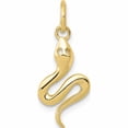 thumbnail image 1 of 10K Yellow Gold Solid Polished Snake Charm (21 X 9) Made In United States -Jewelry By Sweet Pea, 1 of 6