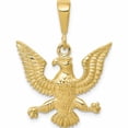 thumbnail image 1 of 10K Yellow Gold Solid Polished Spread Eagle Charm (30 X 21) Made In United States 10c604, 1 of 5