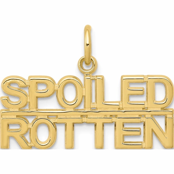 Jewelry by Sweet Pea 10K Yellow Gold Talking - Spoiled Rotten Charm