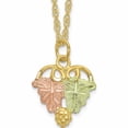thumbnail image 1 of 10K Yellow Gold Tri-Color Black Hills Necklace (18 X 12.55) Made In United States 10bh695-18, 1 of 6