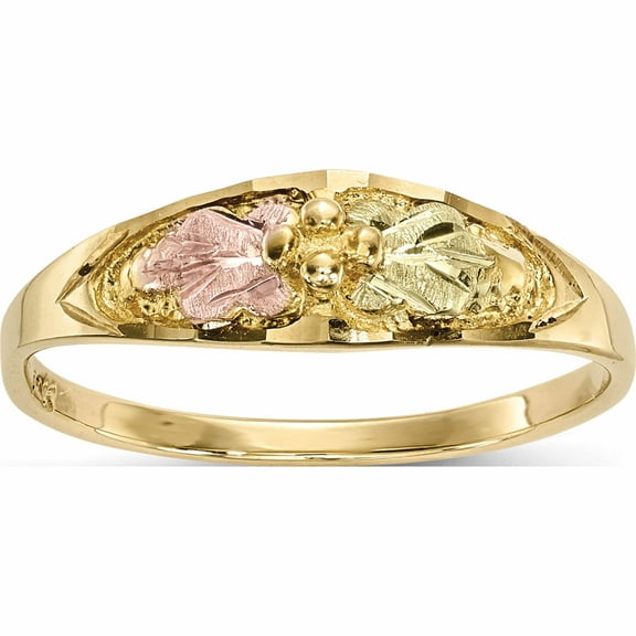 10K Yellow Gold Tri-Color Black Hills Ring (Size 7) Made In United States 10bh687