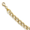 thumbnail image 1 of 10k Yellow Gold Triple Link Flat Curb Bracelet, 1 of 2